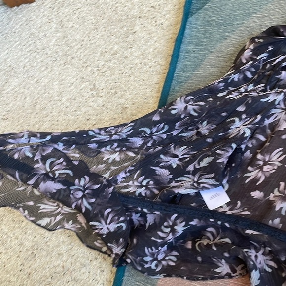 Jones New York Flora Silk y2k 90s Blouse - Picture 11 of 14